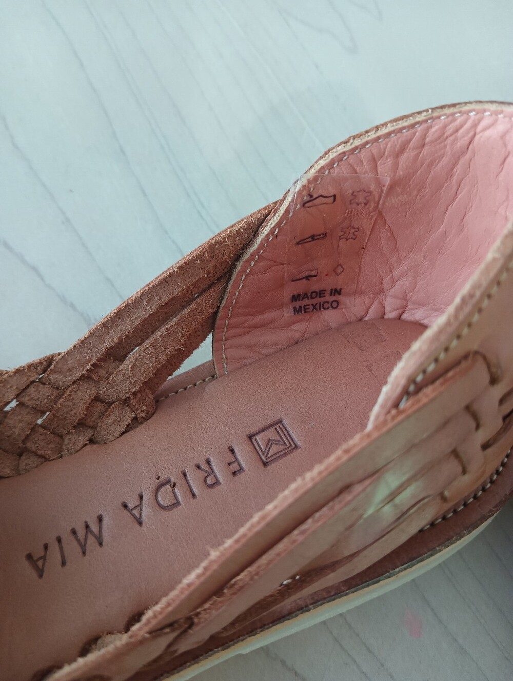 Women's Leather Huarache - Picture 2 of 4